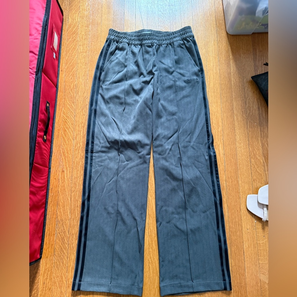 Adidas Grey with Pin Stripe Trousers size M  new with tags